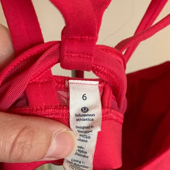 Lululemon Athletica Vibrant Red Sports Bra - Picture 7 of 7